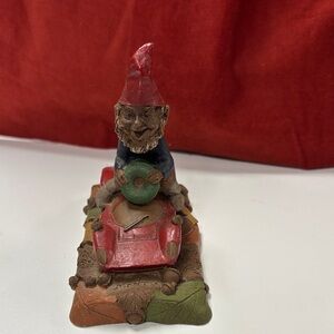 Tom Clark Gnome Figurine with Red Hat and Green Ball